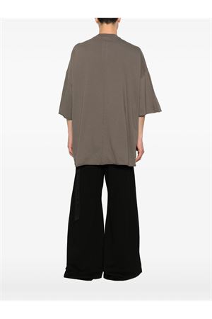 T-shirt in cotone color fango RICK OWENS DRKSHDW | DU01F4259RNEP73409